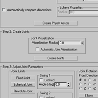 Autodesk 3DS Max PhysX Ragdoll Creation Tool - screenshot
